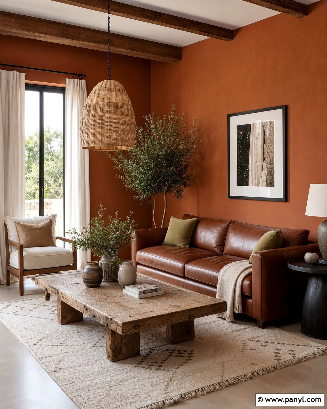 Terracotta Walls With Brown Couch - 20 Best Wall Color For Brown Couch Ideas