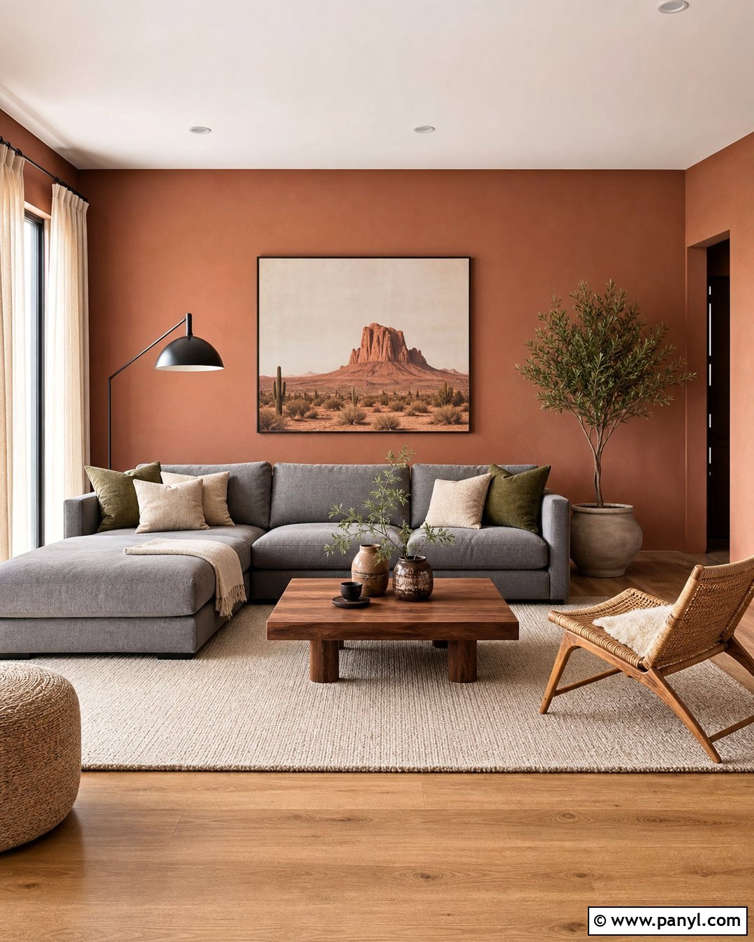 Terracotta Walls With Grey Sofa - 20 Best Wall Colour For Grey Sofa Ideas