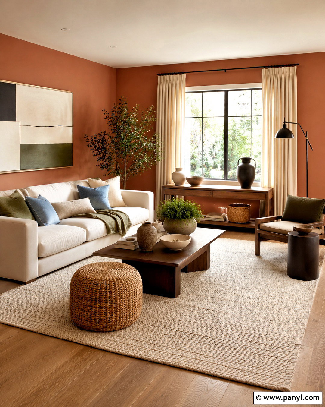 Terracotta Walls With Natural Oak Floors - 20 Wall Colors That Go With Wood Floors