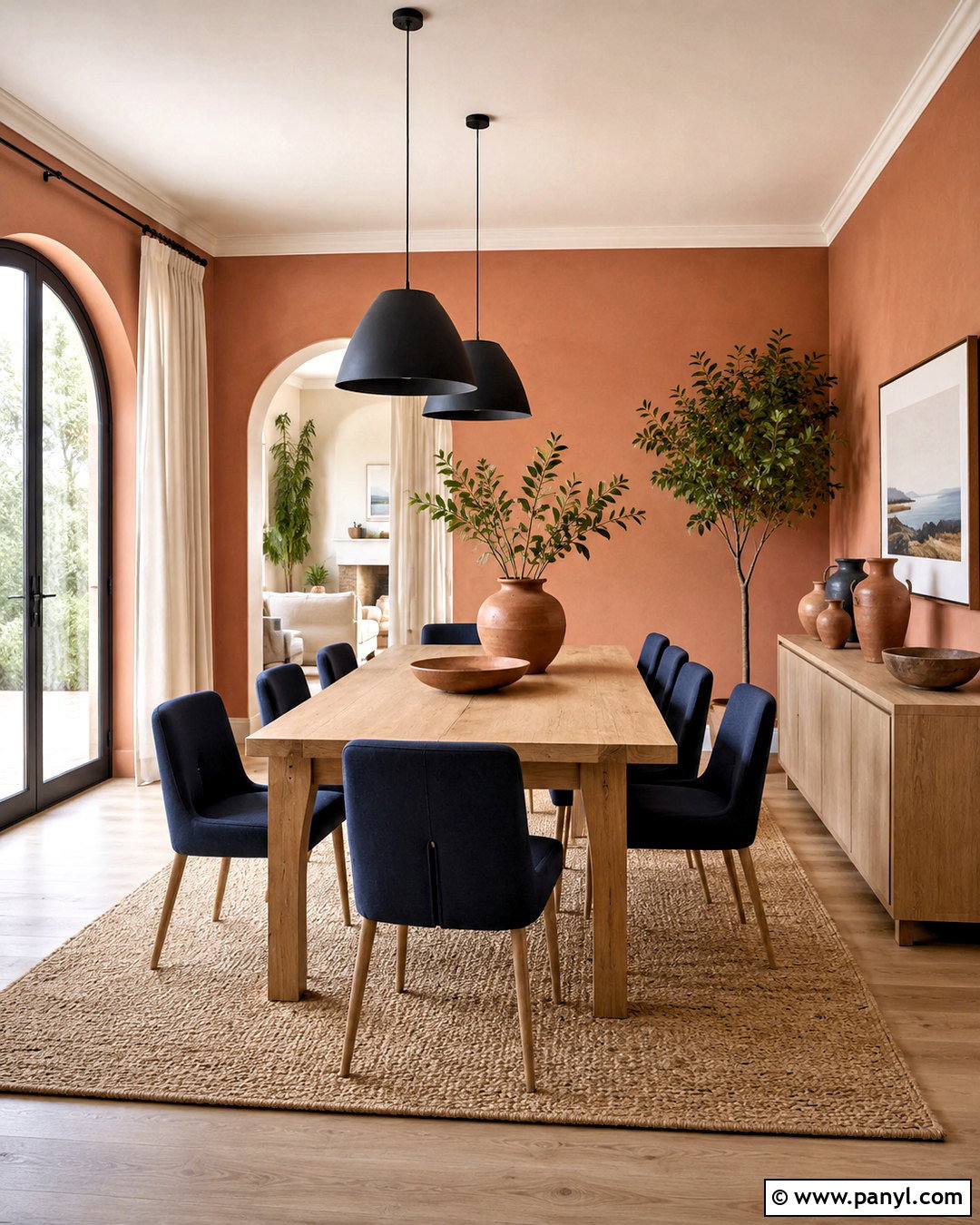 Terracotta Walls With Navy Blue - 20 Wall Colors That Go With Navy Blue Ideas