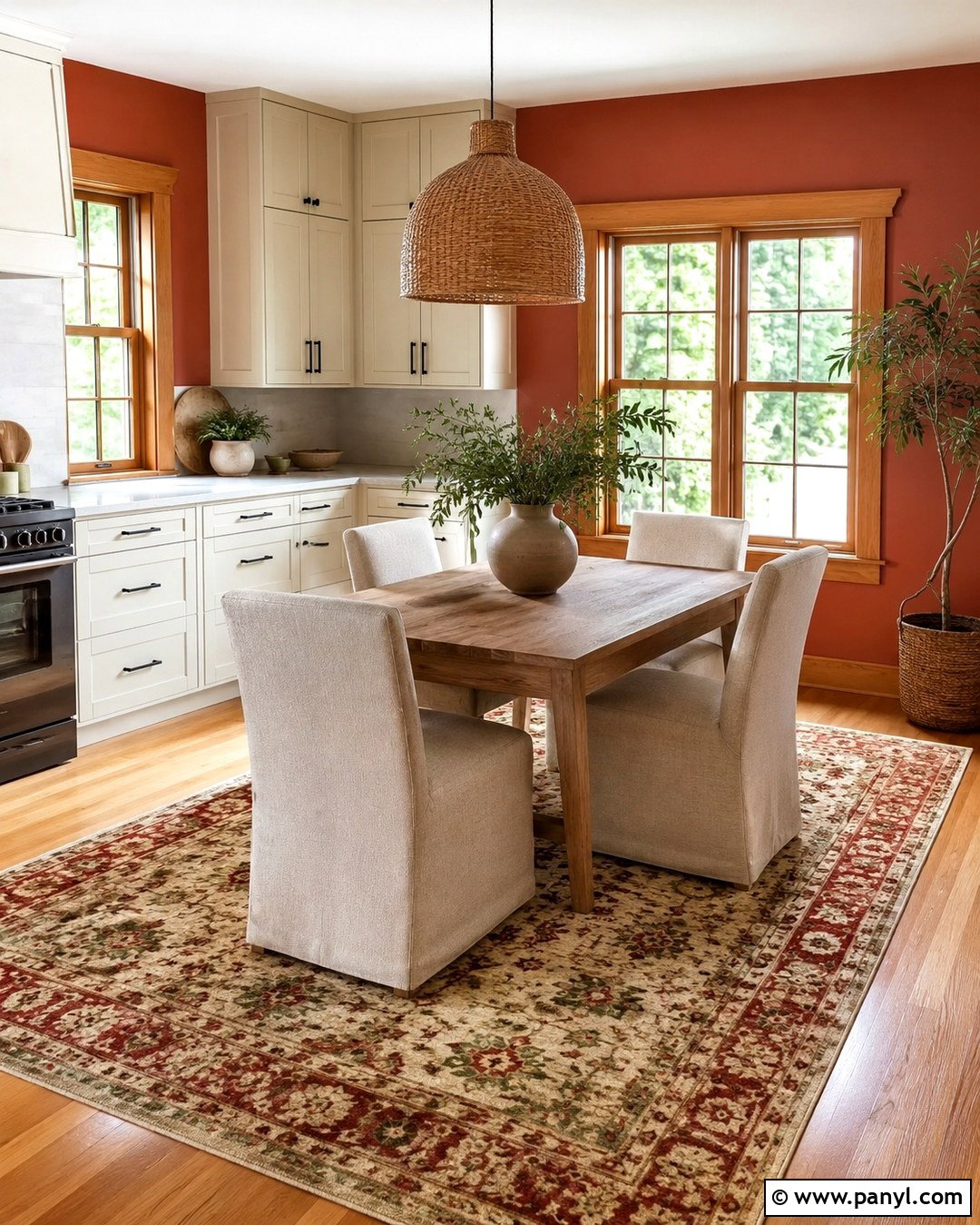 Terracotta Walls With Oak Trim - 20 Paint Color With Oak Trim Ideas