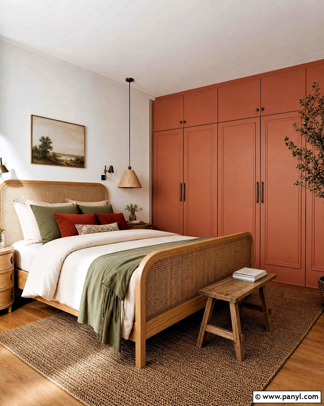 Terracotta Wardrobe - 20 wardrobe colour ideas bedrooms
