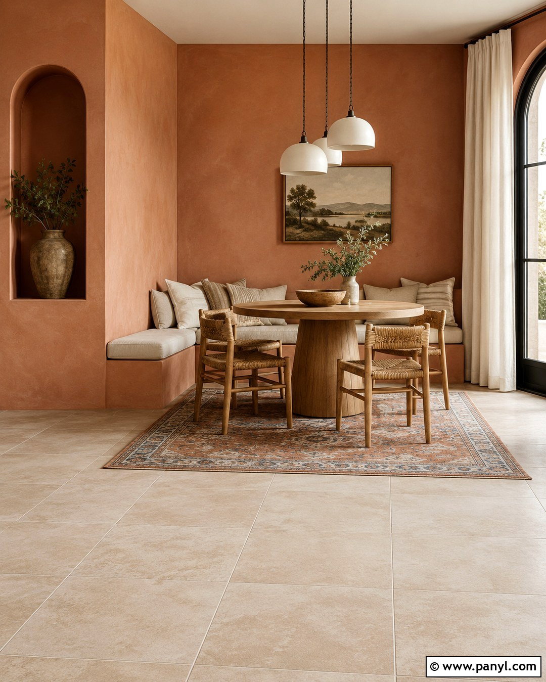 Terracotta With Beige Tile - 20 Colors That Go With Beige Tile Ideas