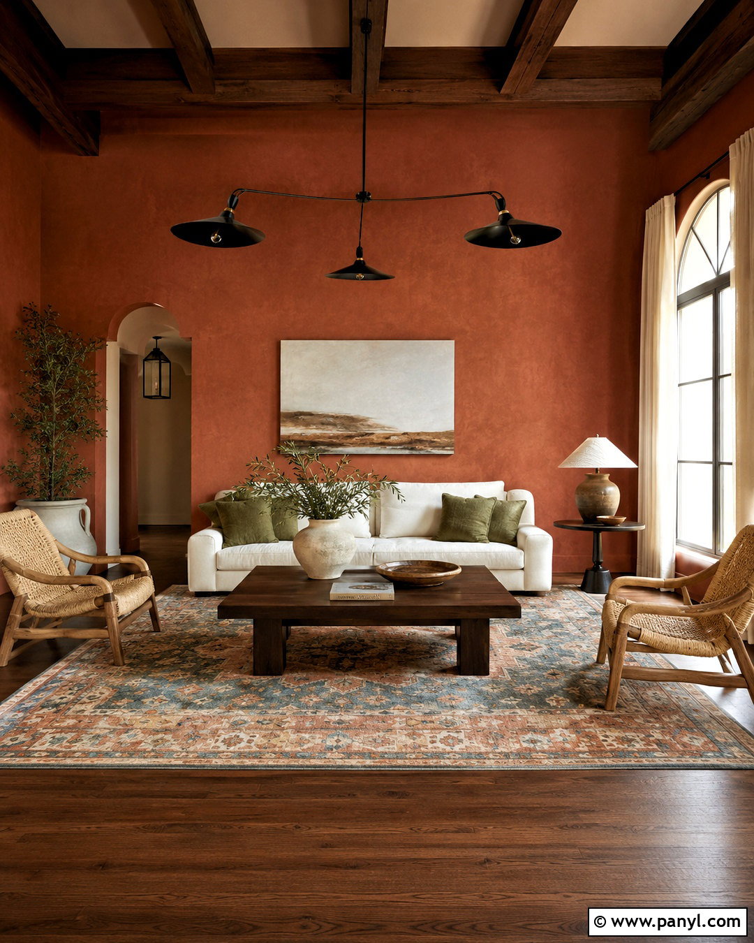 Terracotta With Dark Wood - 20 paint colors that go with dark wood ideas