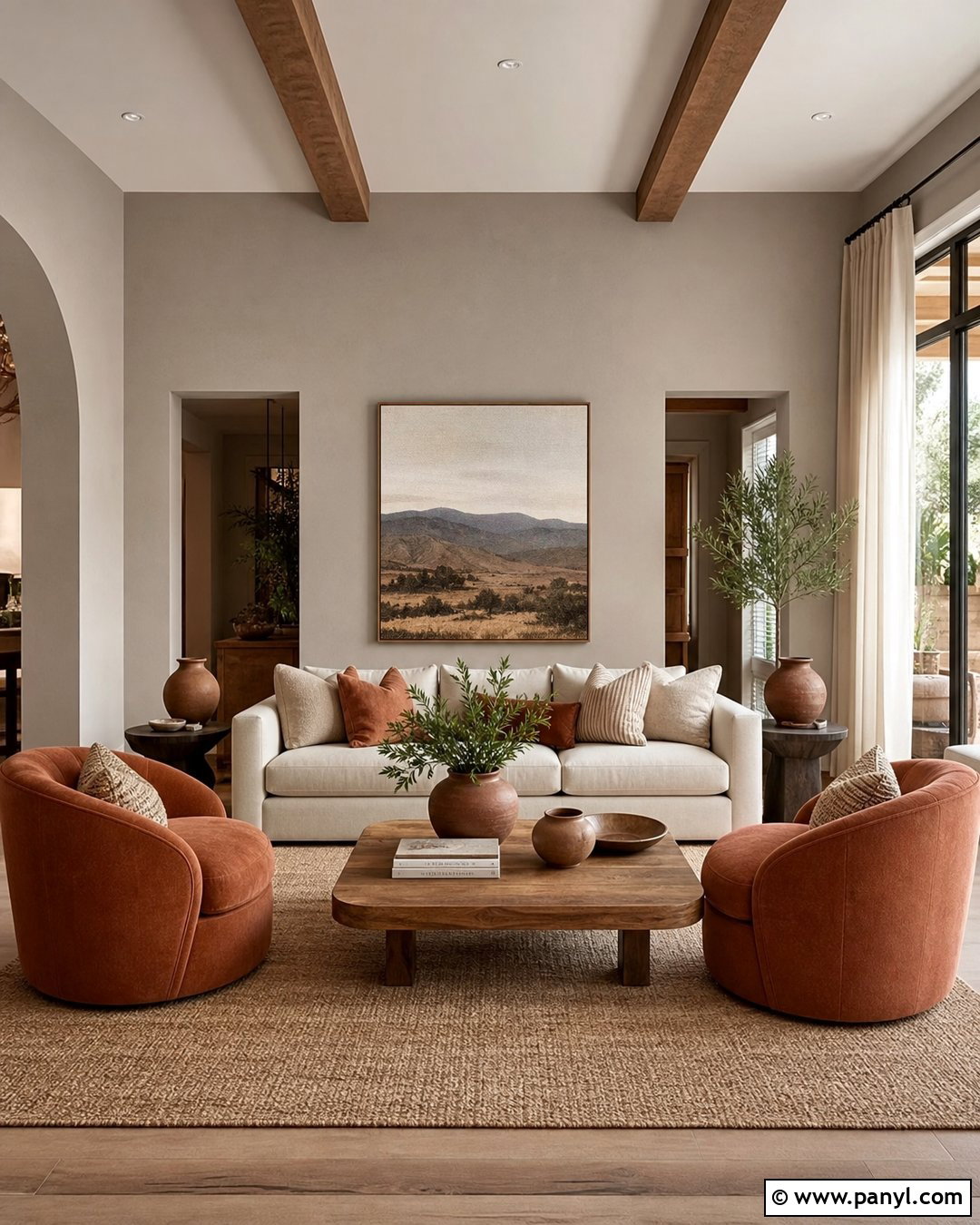 Terracotta With Gray Walls - 35 Accent Colors With Gray Walls