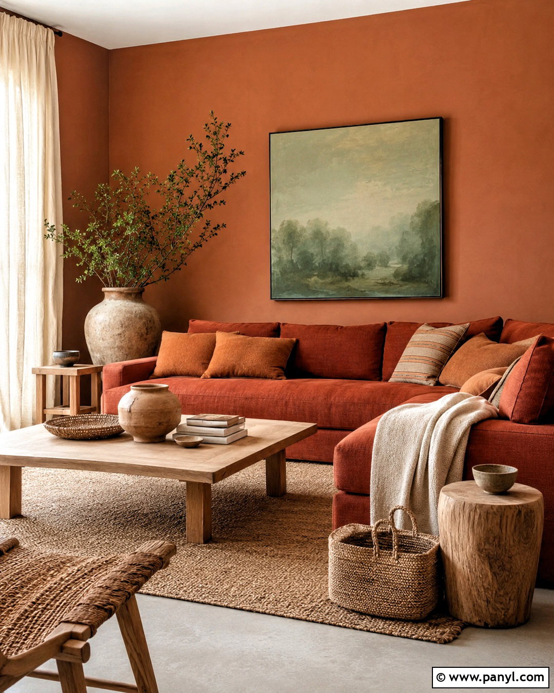 Terracotta With Orange Walls - 20 What Colors Go With Orange Walls