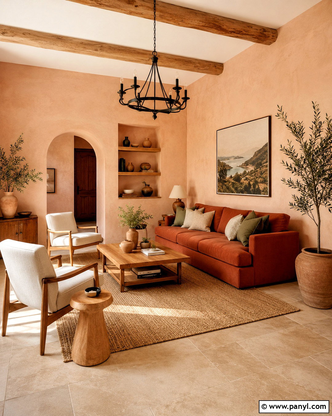 Terracotta With Peach Walls - 20 What Colours Go With Peach Walls
