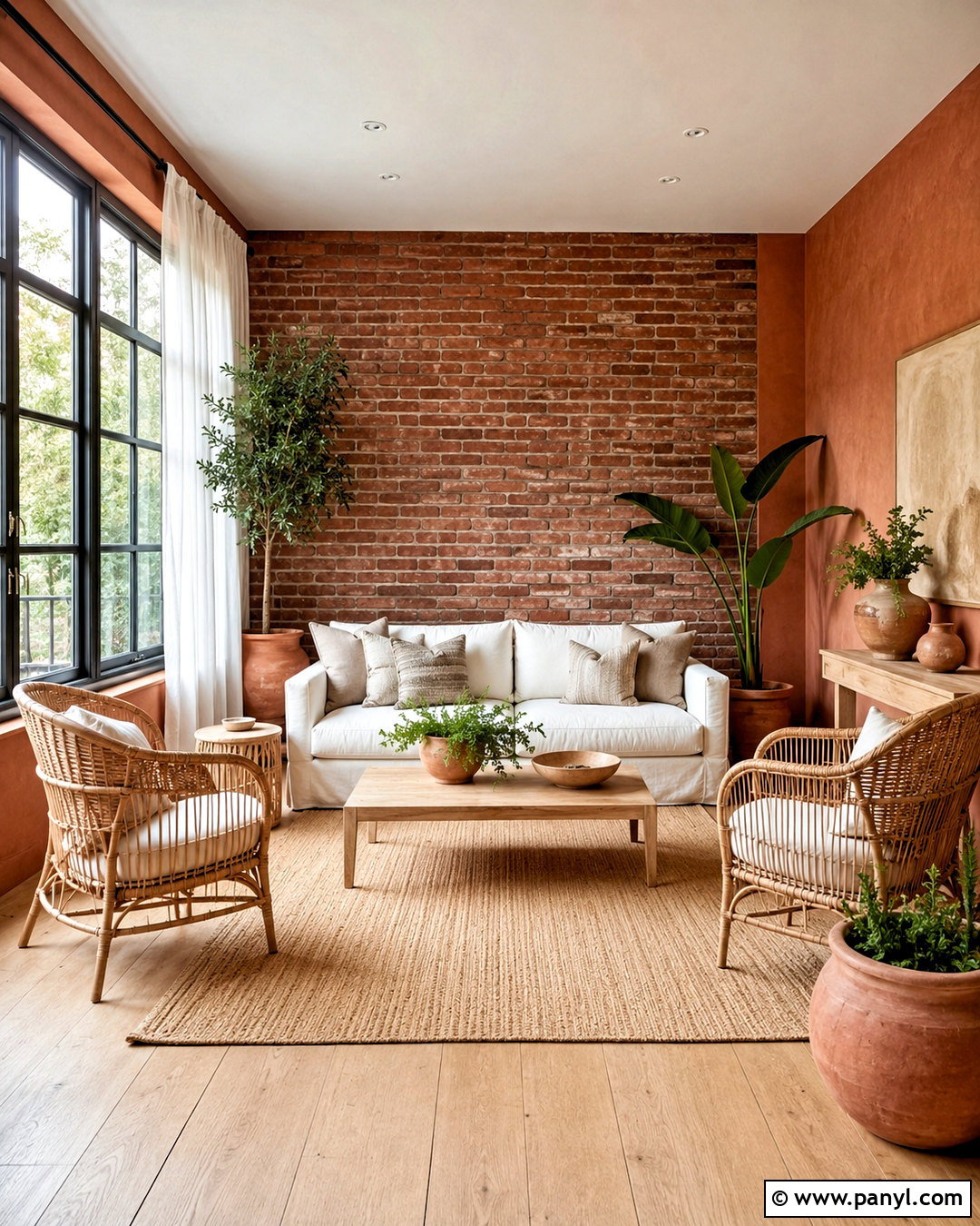 Terracotta With Red Brick - 20 colors that go with brick interior ideas