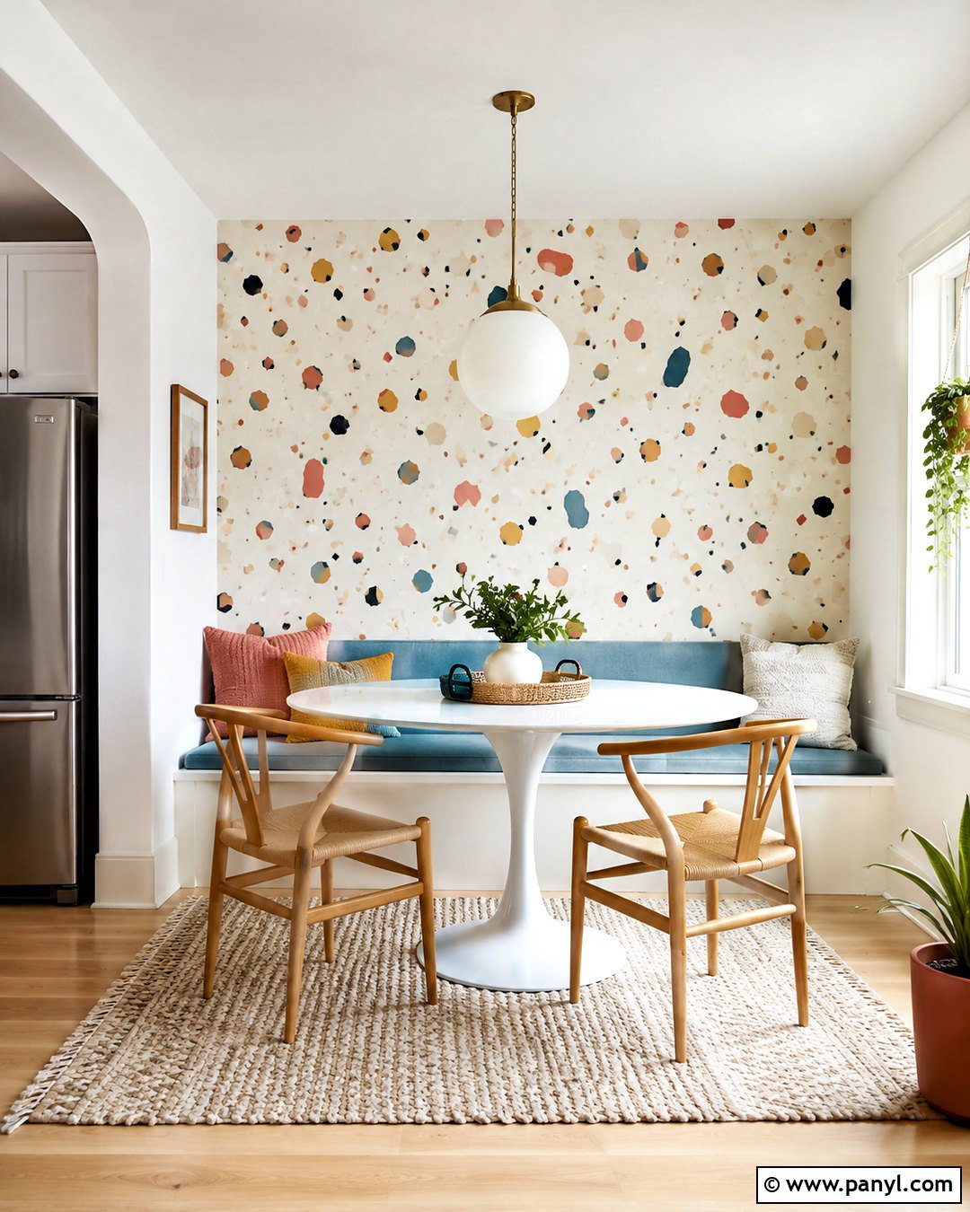 Terrazzo Accent Wall - 20 diy accent wall ideas painted ideas