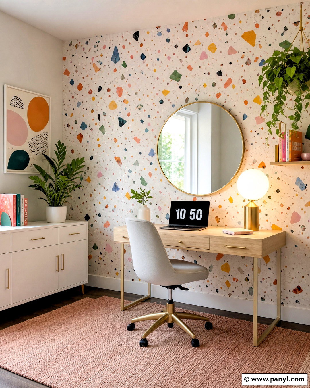 Terrazzo Accent Wall - 20 cute accent wall ideas