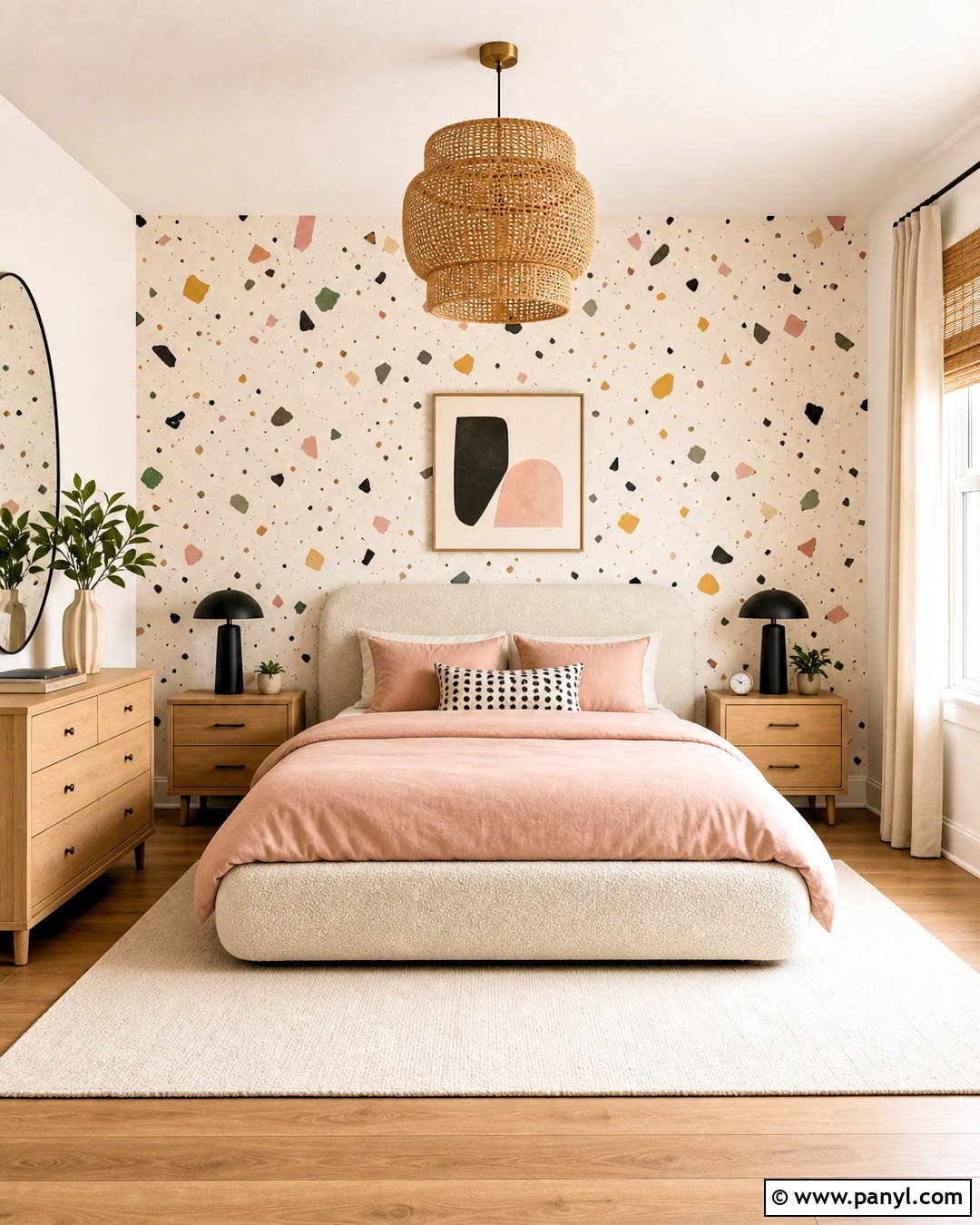 Terrazzo Bedroom Wall Paint Pattern - 20 wall paint patterns bedroom ideas