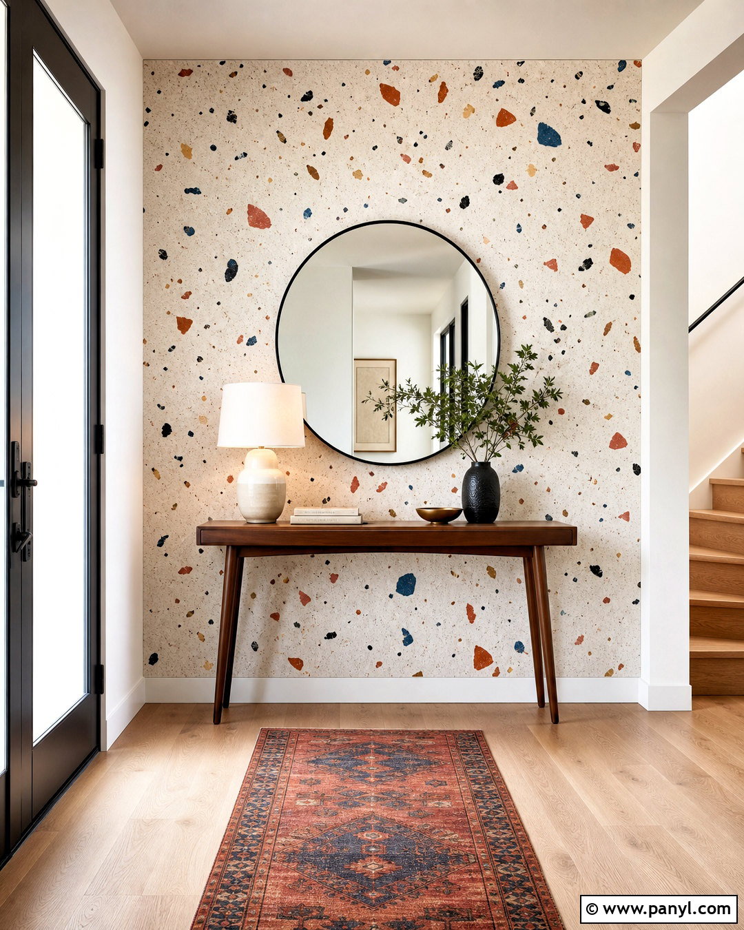 Terrazzo Entryway Accent Wall - 20 accent wall ideas