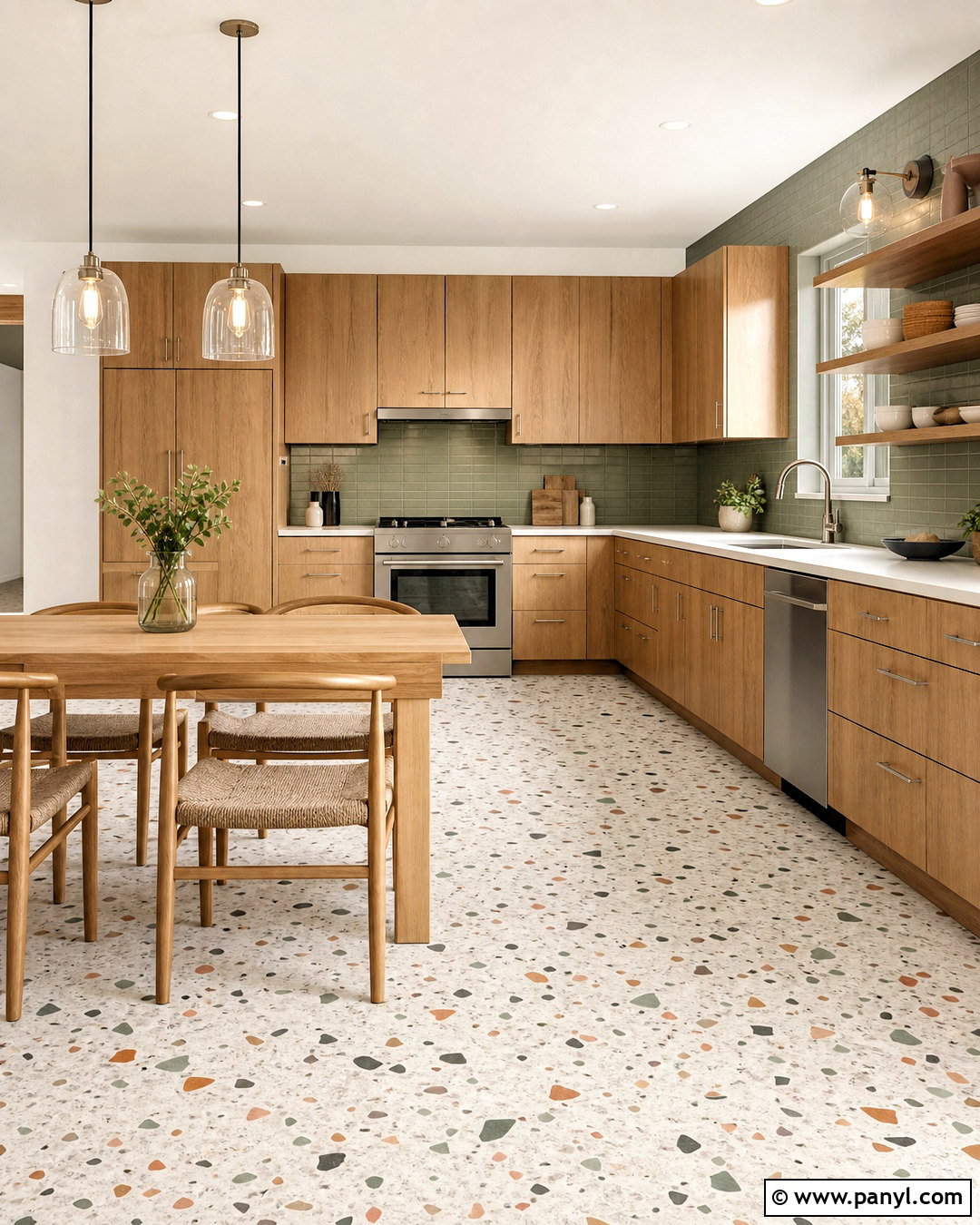 Terrazzo Kitchen Floor Tile - 20 home floor tiles design ideas