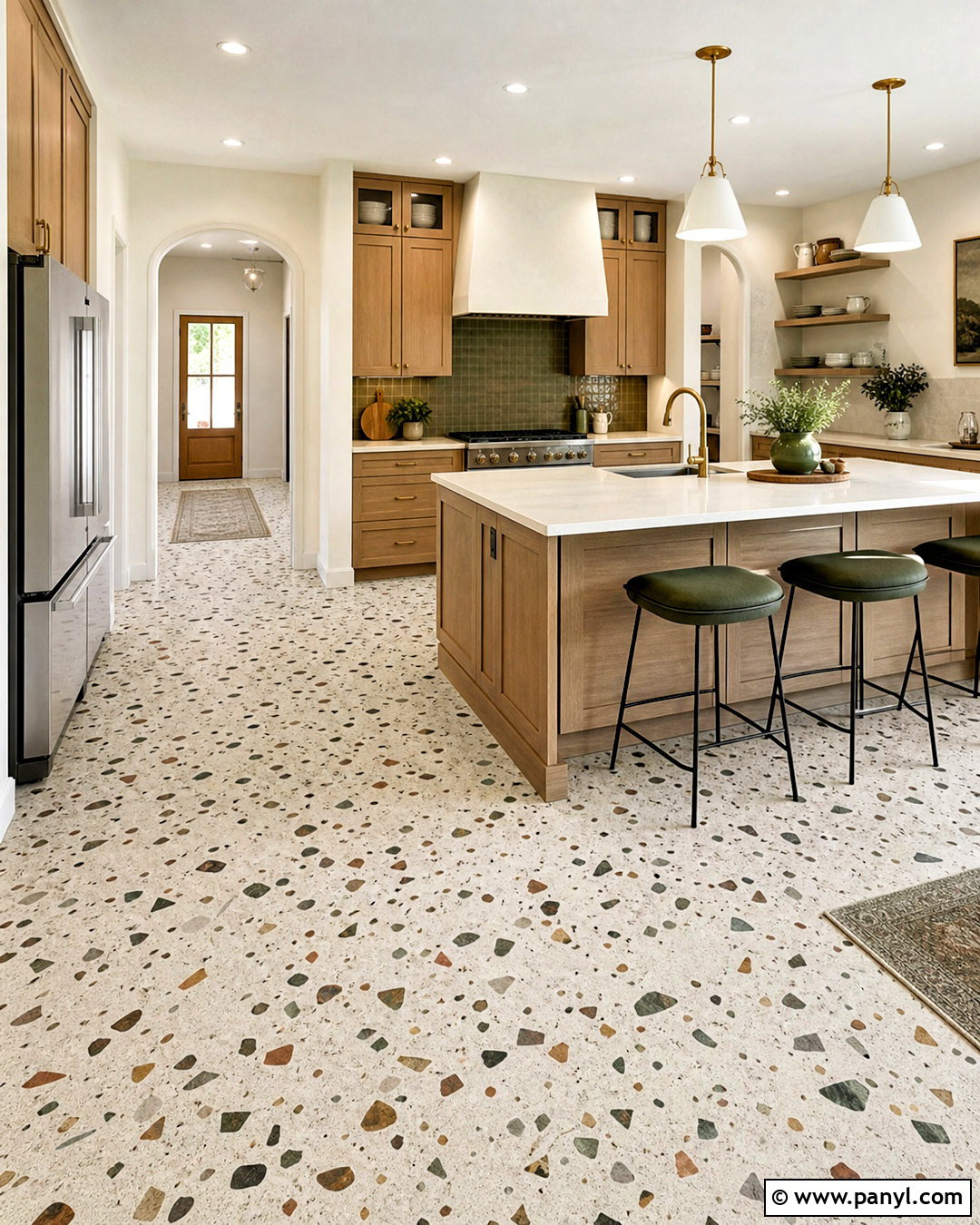 Terrazzo Look Porcelain Floor Tile - 20 latest floor tiles for home ideas