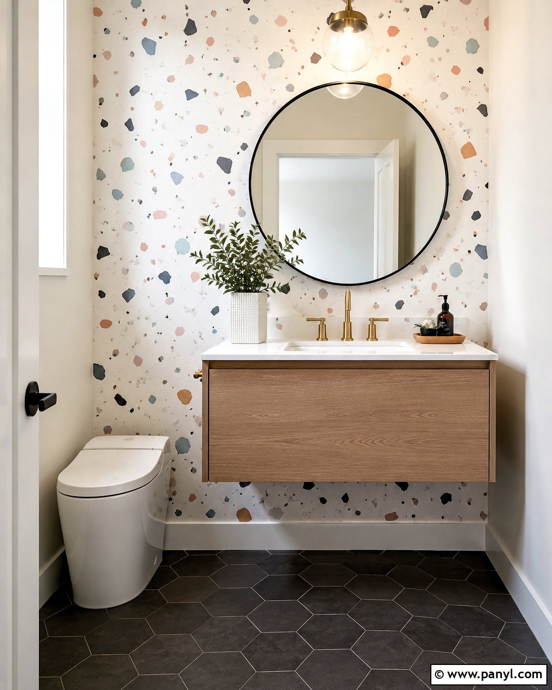 Terrazzo Paint Accent Wall - 20 paint design accent wall ideas