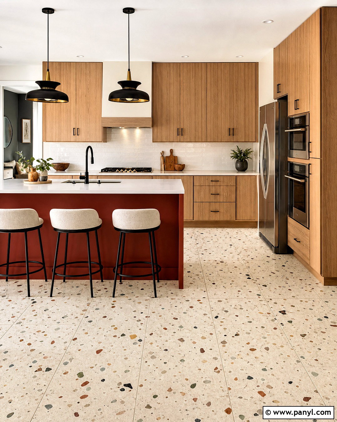 Terrazzo Tile Grid Pattern - 20 flooring pattern design tiles