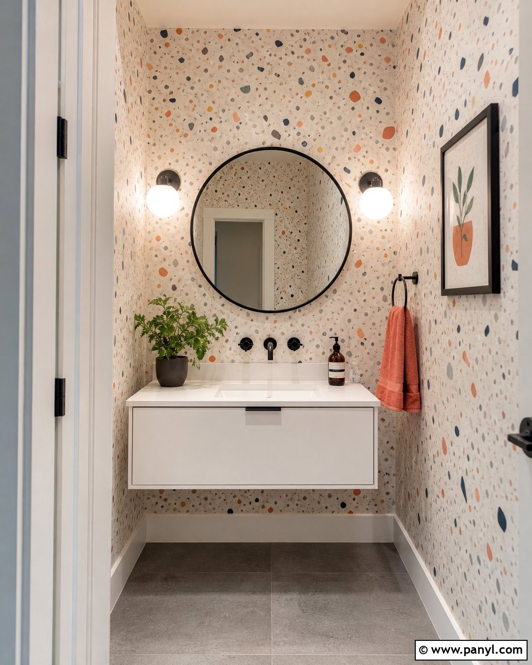 Terrazzo Wallpaper Powder Room - 35 2019 Aesthetic Wallpaper ideas