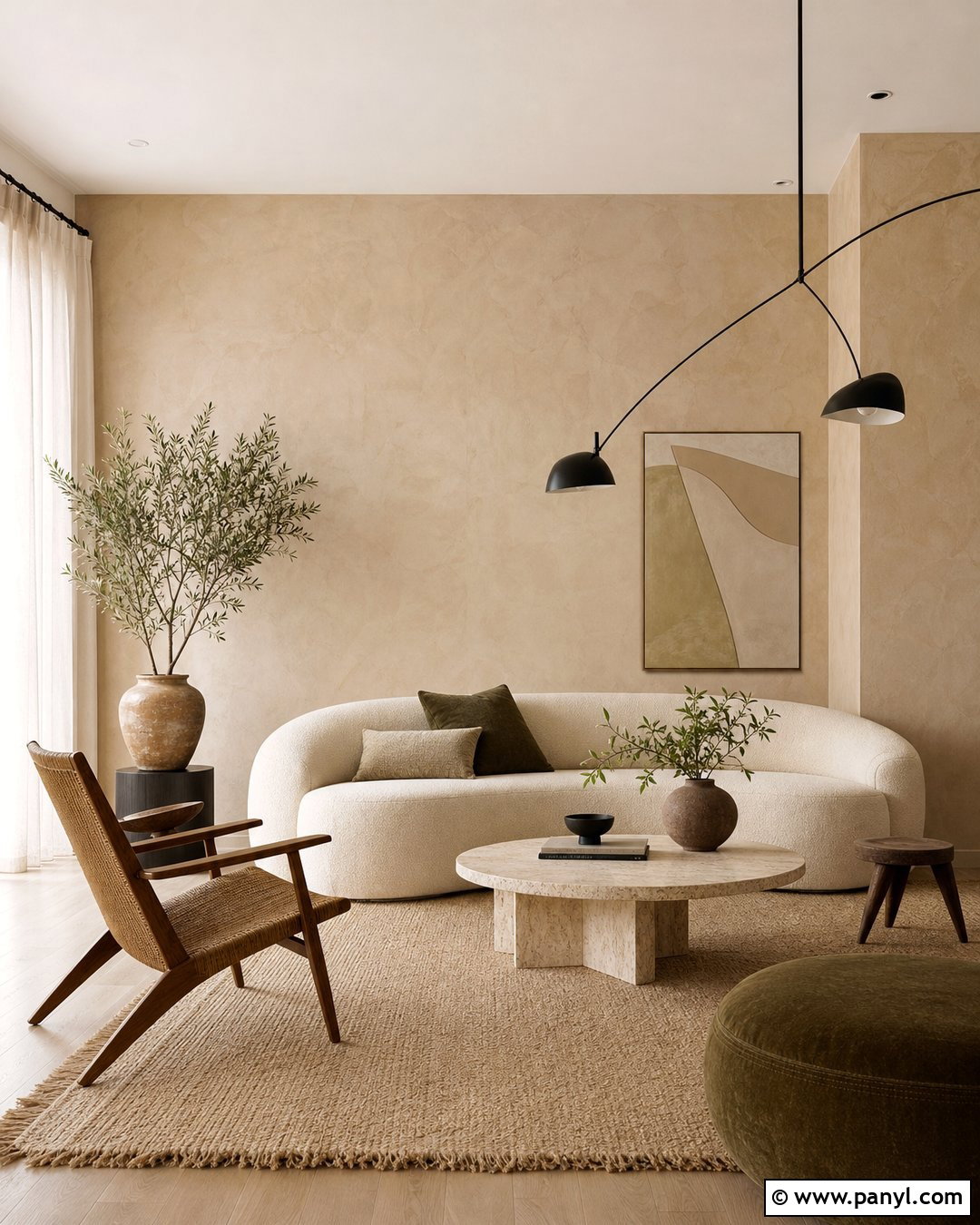 Textured Beige Wall Paint for Organic Rooms - 20 Beige Wall Paint Sample Ideas