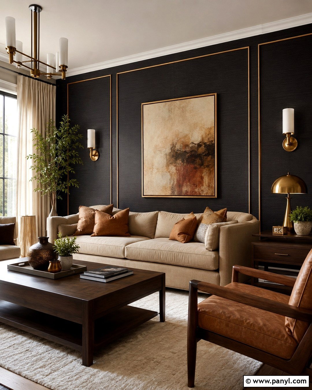 20 Black Walls Gold Trim Ideas for a Luxe, Dramatic Interior