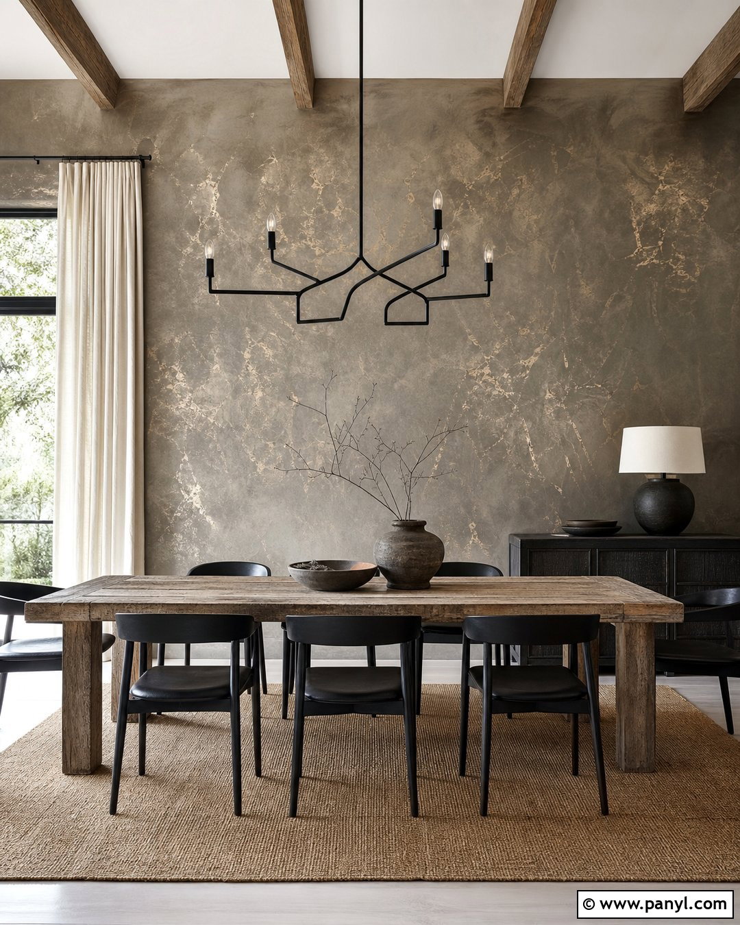 Textured Metallic Plaster Wall - 20 Metallic Paint Feature Wall Ideas