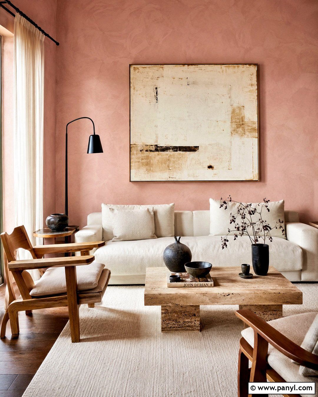 Textured Pink Plaster Walls - 20 pink room walls