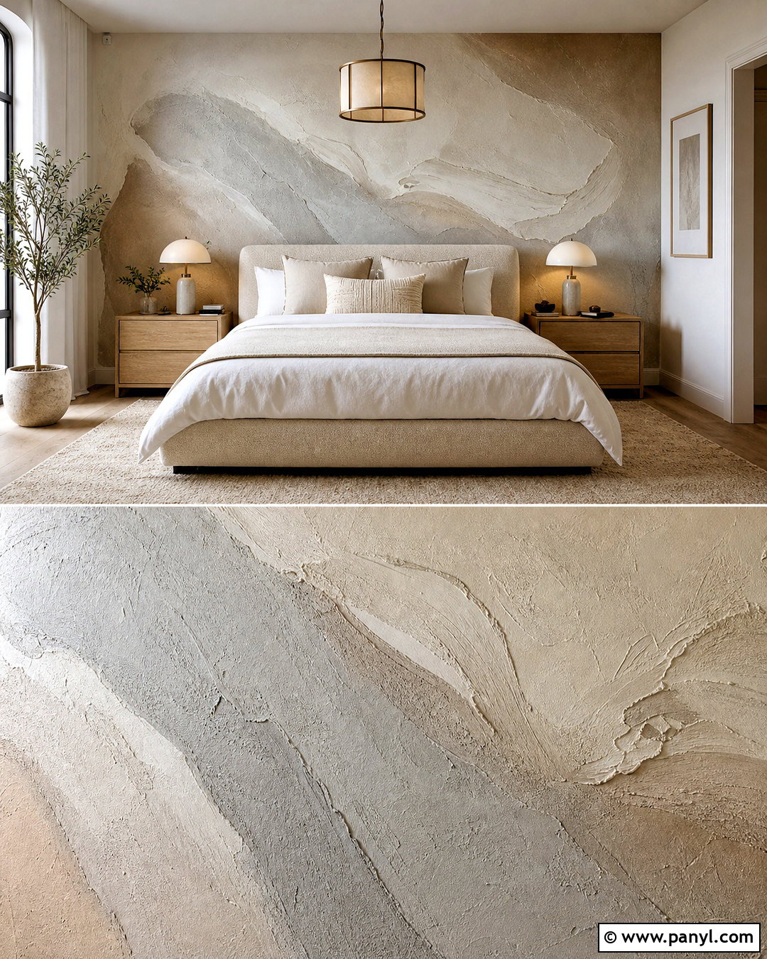 Textured Plaster Abstract Accent Wall - 20 abstract accent wall ideas