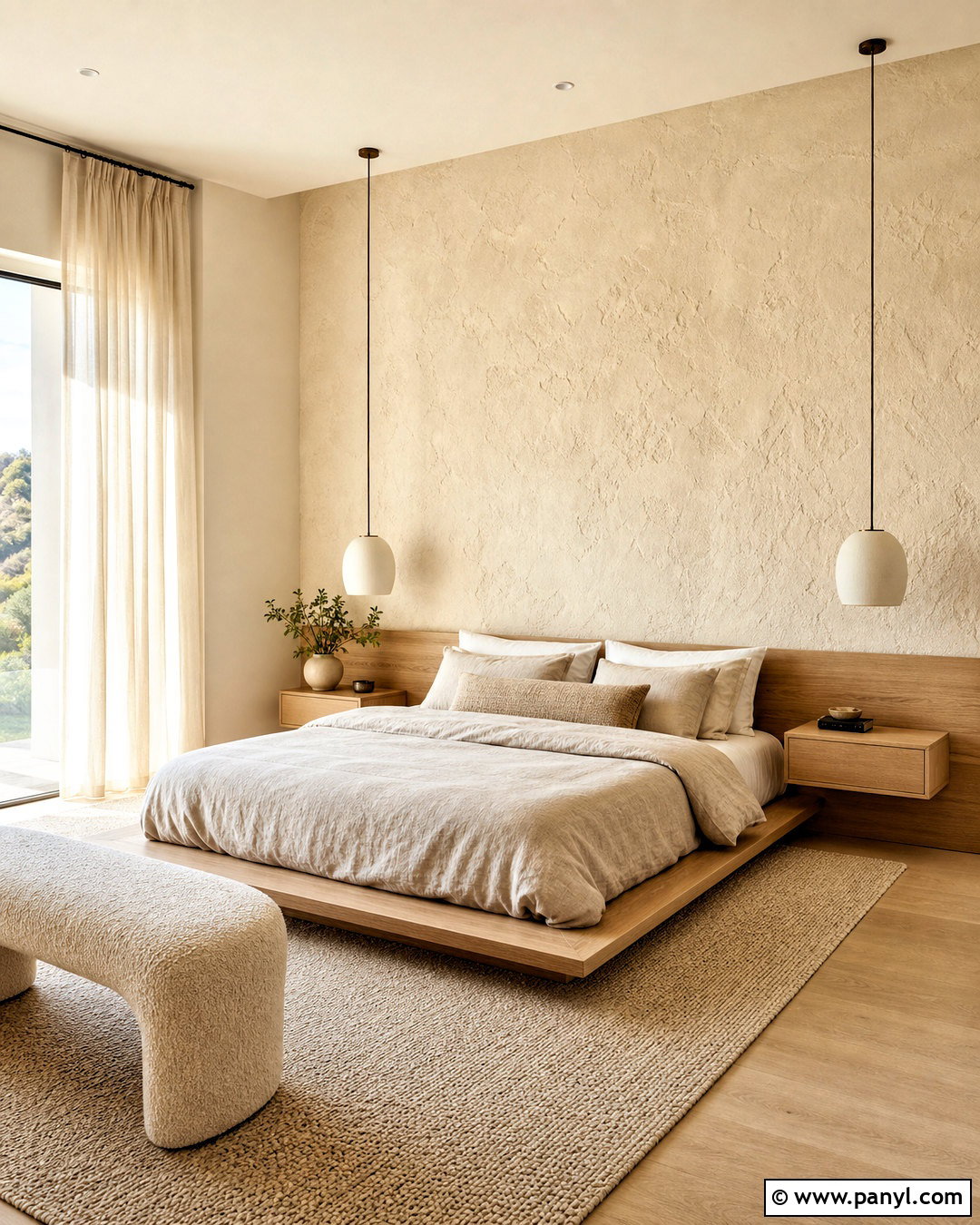 Textured Plaster Accent Wall - 20 cool accent wall ideas