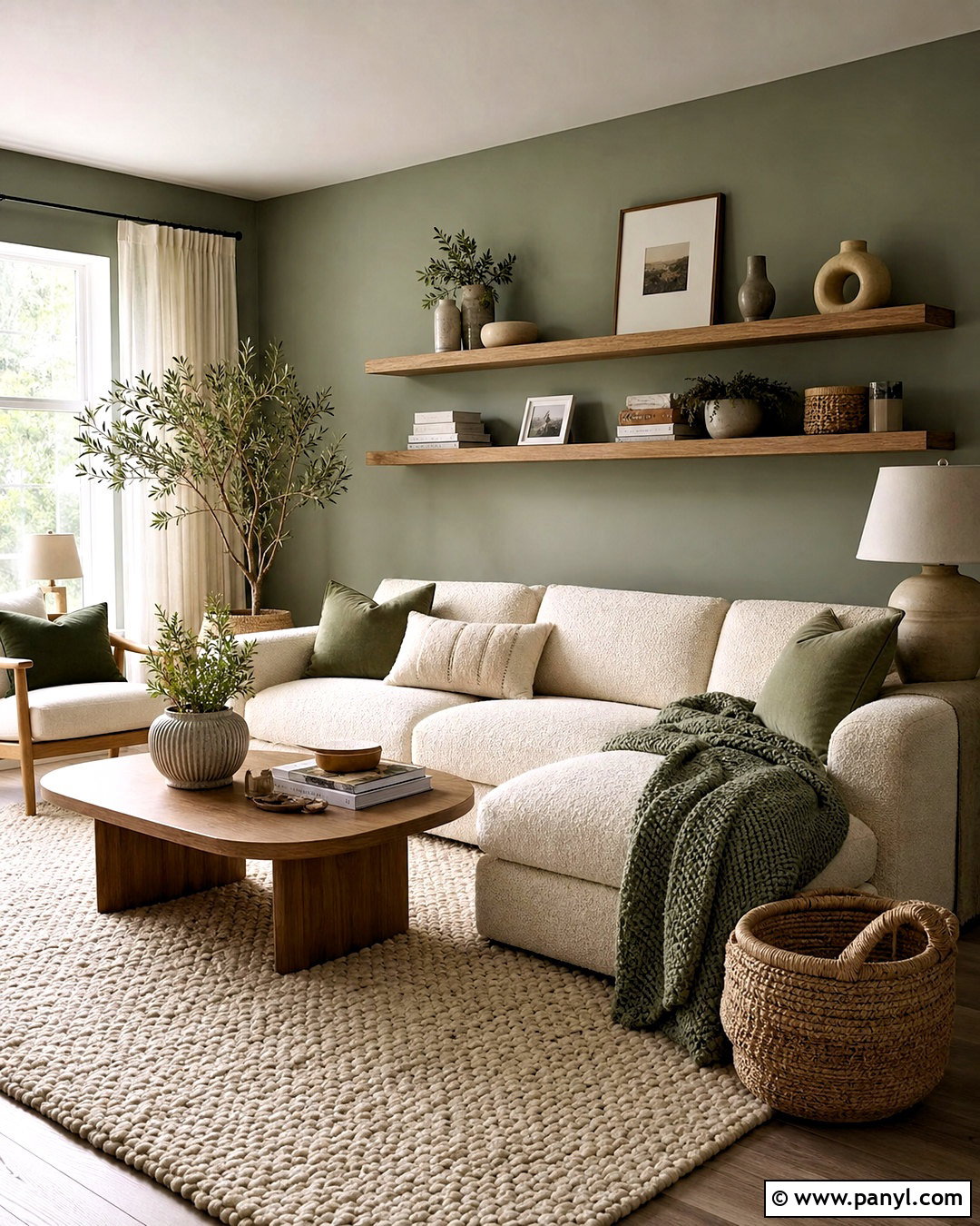 Textured Sage Green And Cream Living Room - 20 sage green and cream living room ideas