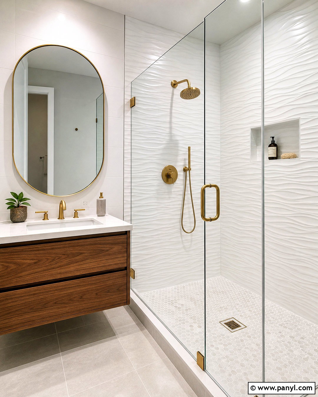 Textured Tile Shower Wall - 20 adding texture to walls