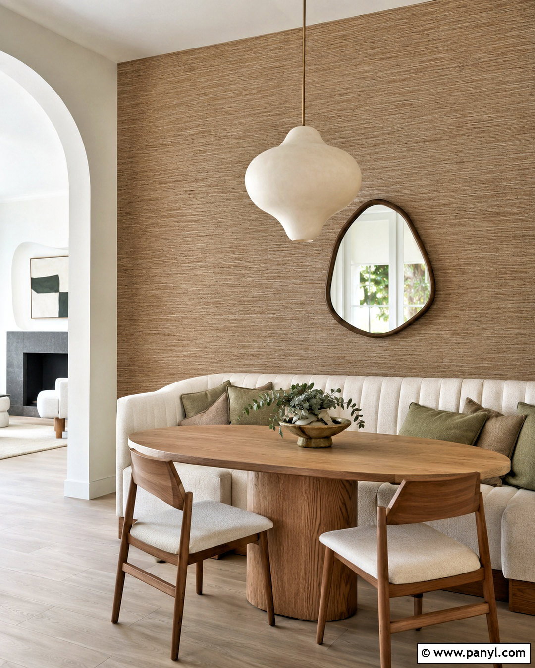 Textured Wallpaper Accent Wall - 20 modern accent wall ideas