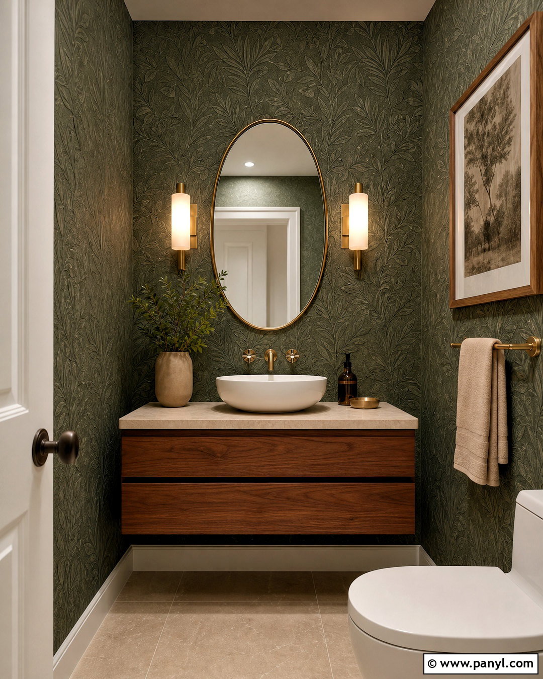 Textured Wallpaper Powder Room - 20 textured wallpaper ideas