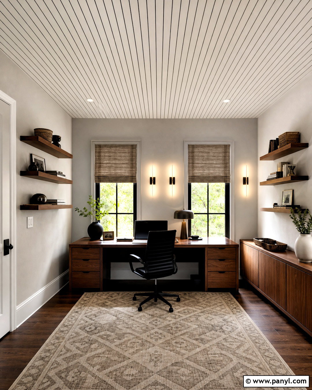 Thin Pinstripe Ceiling - 20 striped ceiling ideas