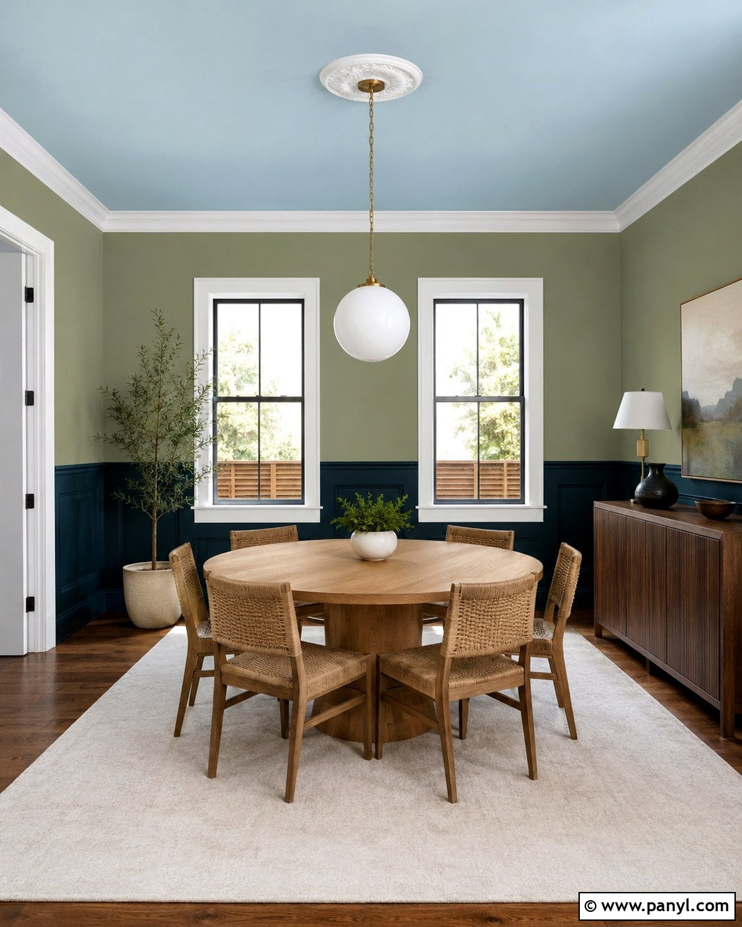 Three Color Dining Room Walls - 20 Multi Color Room Walls