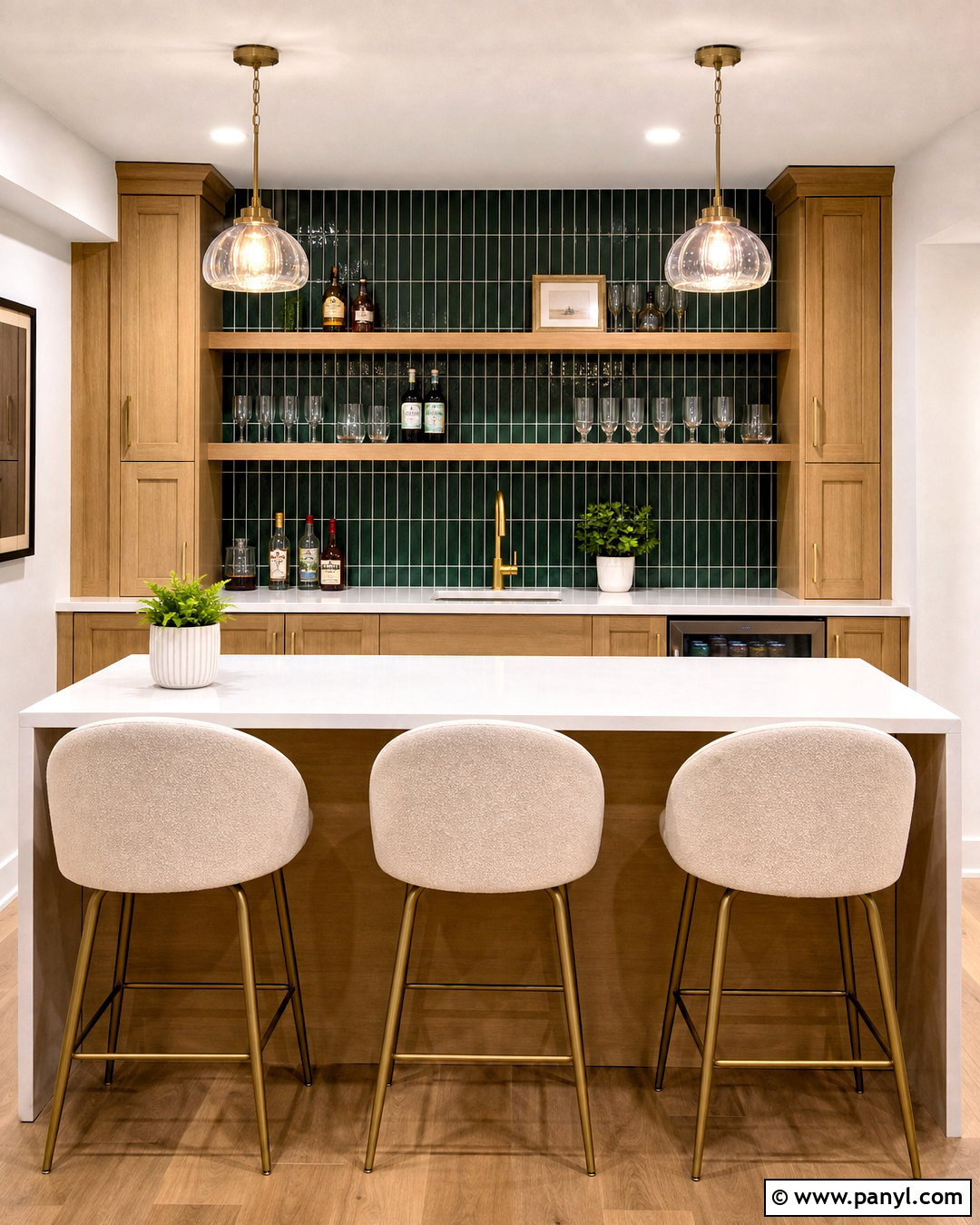 Tile Basement Bar Accent Wall - 20 basement accent wall ideas