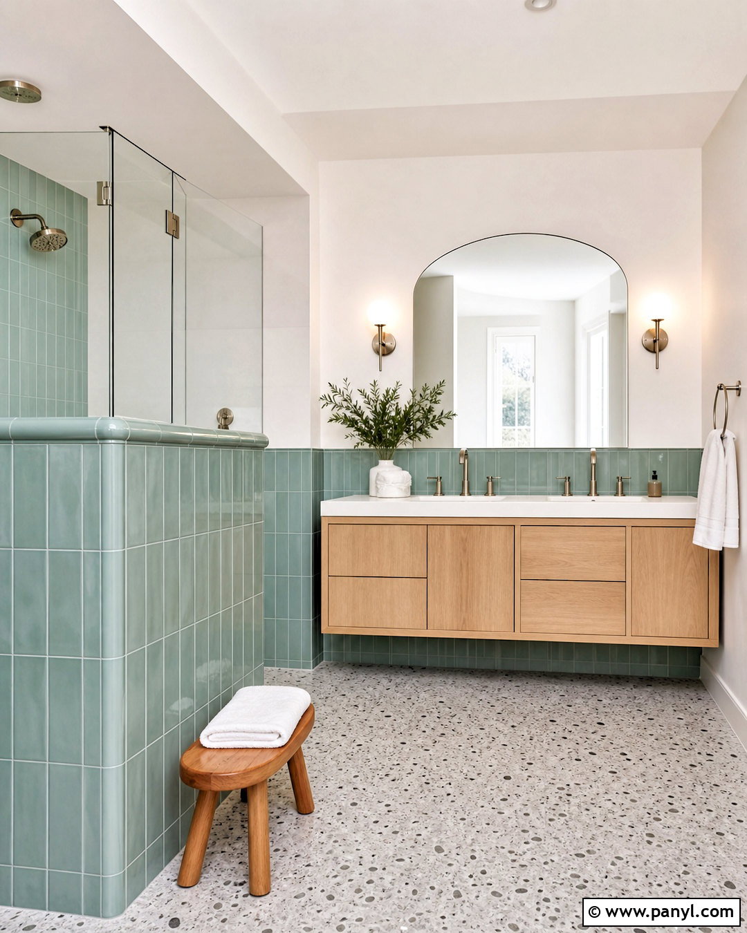 Tile Half Wall In Bathroom - 20 half wall accent ideas