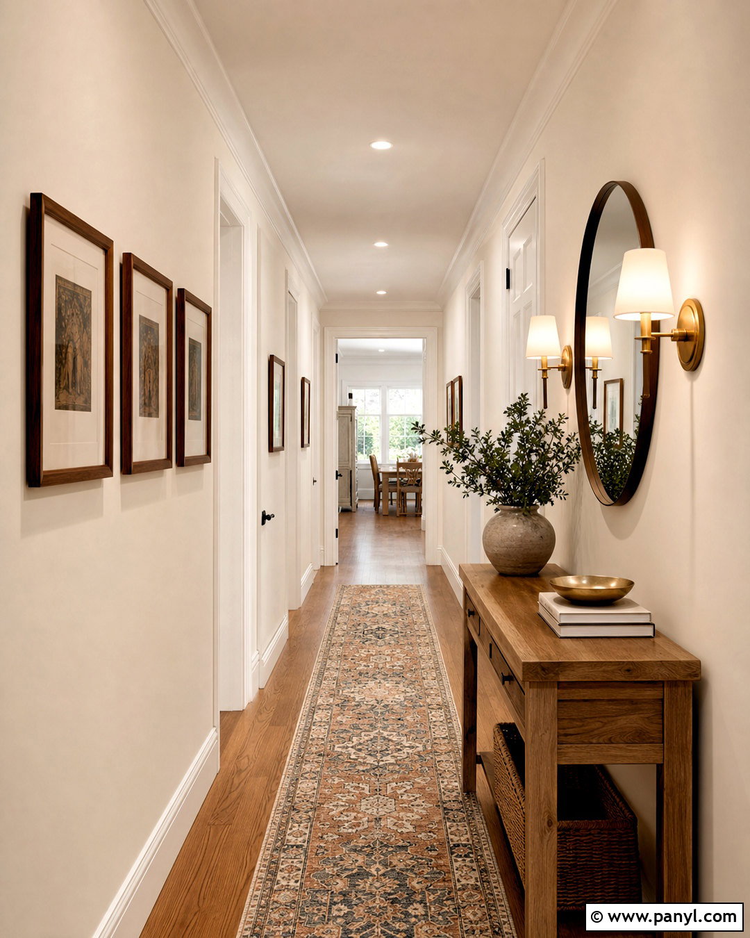 Timid White OC-39 Hallway - 20 benjamin moore warm white ideas