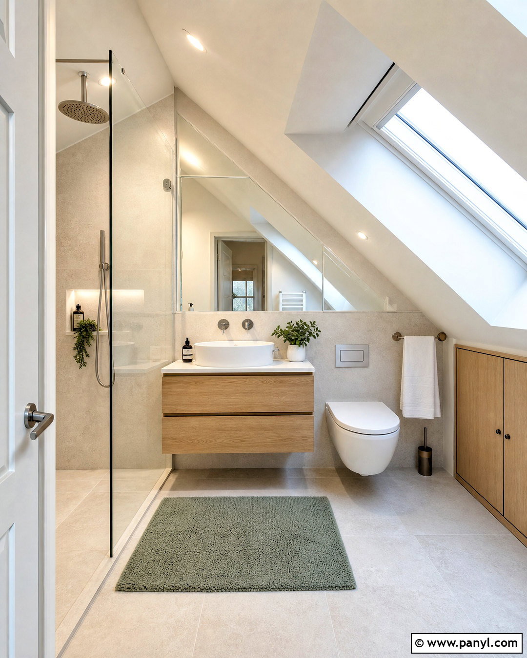 Tiny Bathroom With A Skylight - 20 tiny bathroom ideas