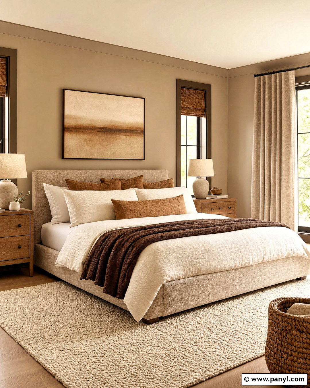 Tonal Beige Bedroom Paint - 20 room painting ideas bedroom ideas
