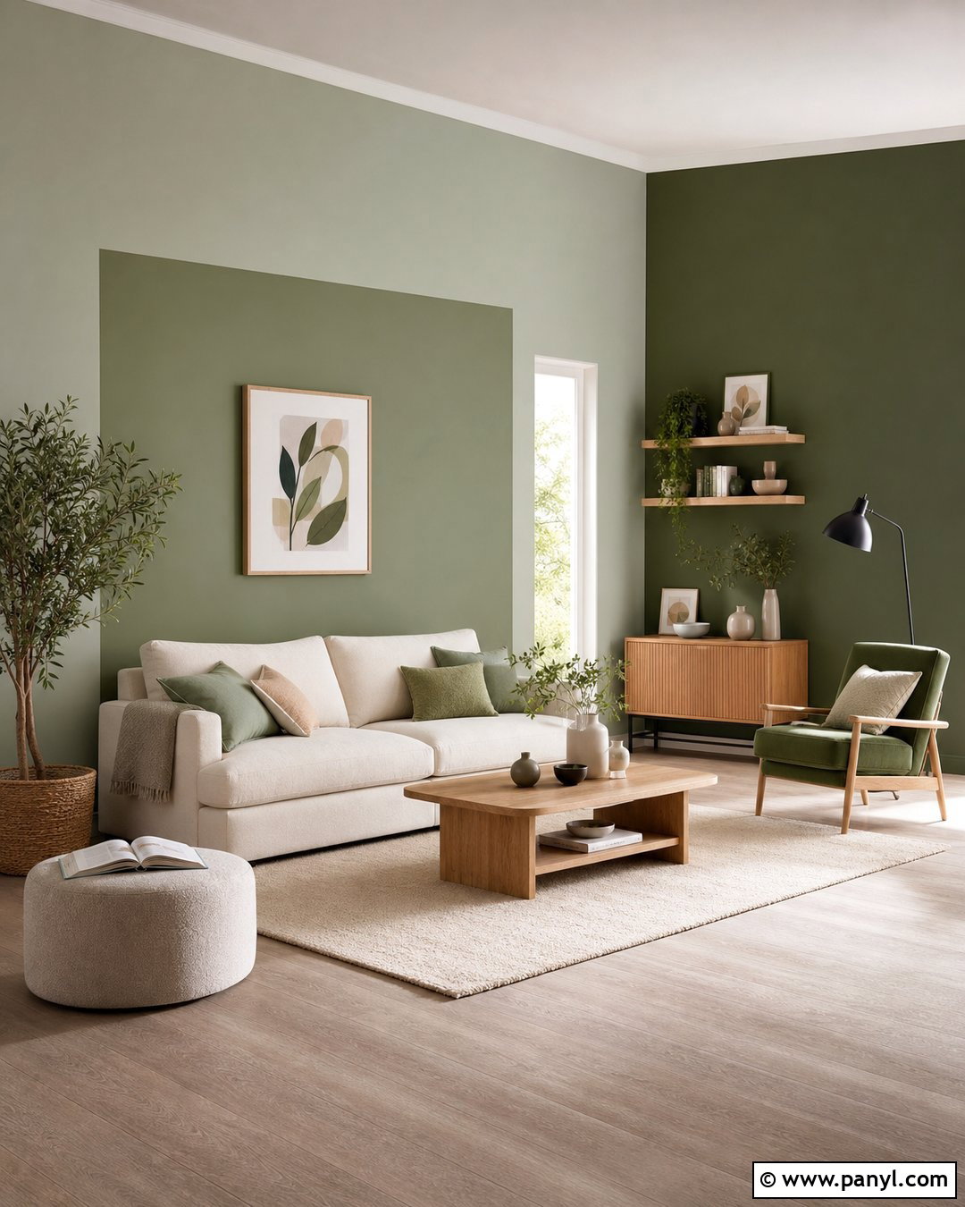 Tonal Color Block Wall Paint - 35 decorative wall paint ideas