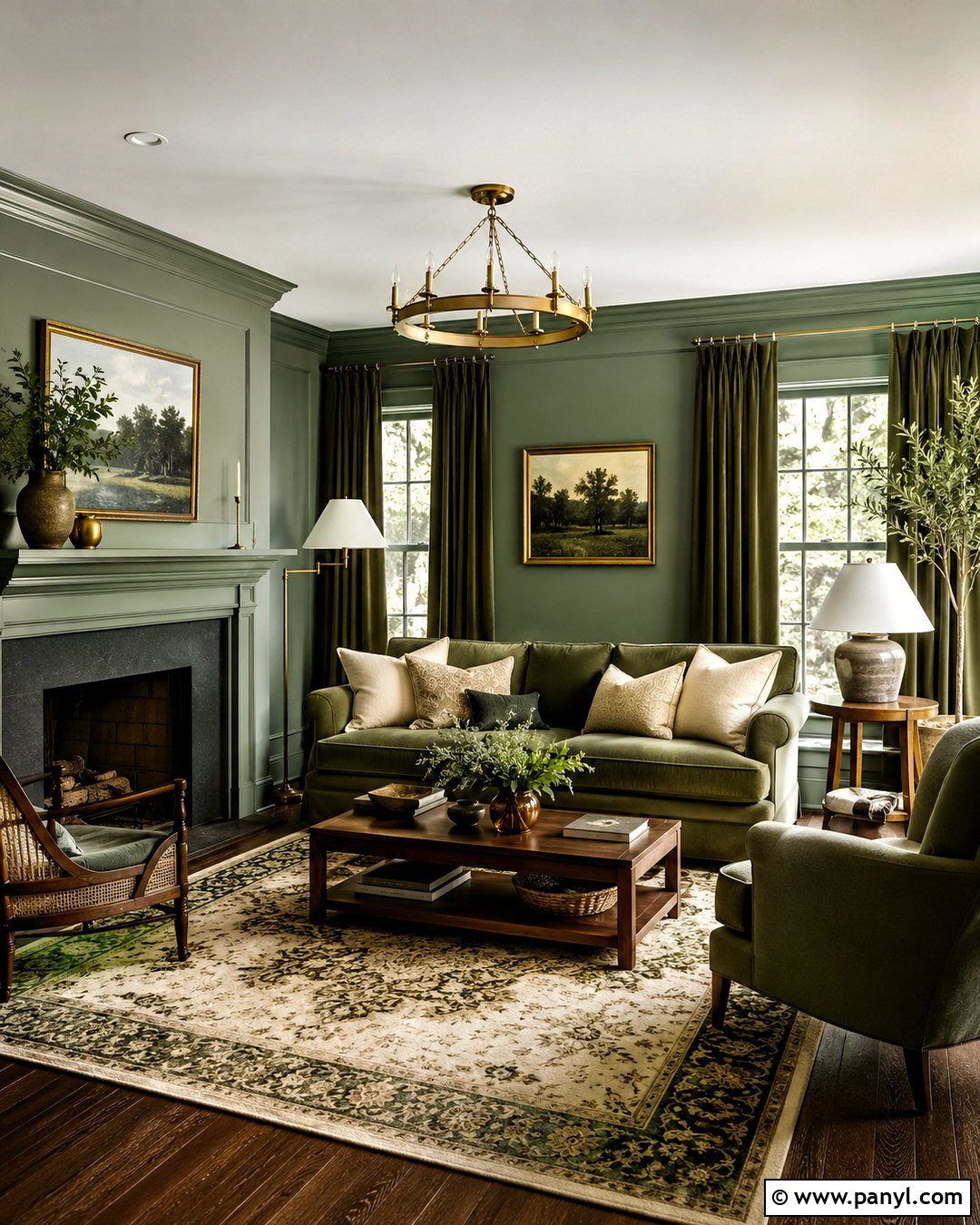 Tonal Green Hue Drenching - 20 new paint trends