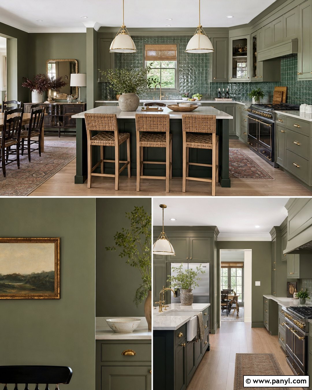 Tonal Green Kitchen Wall Color - 25 Kitchen Ideas Wall Color Ideas