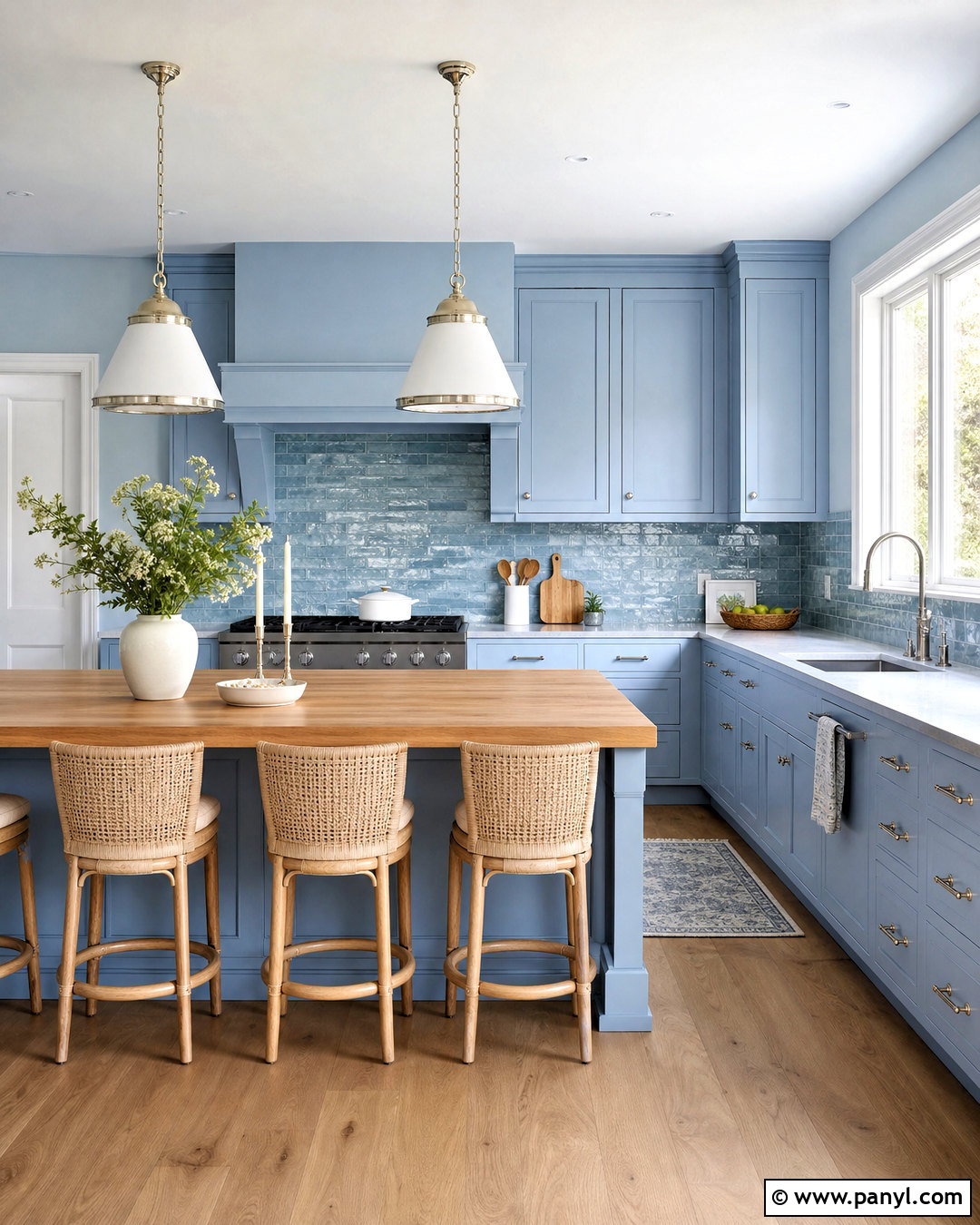 Tonal Light Blue Kitchen - 20 light blue kitchen ideas