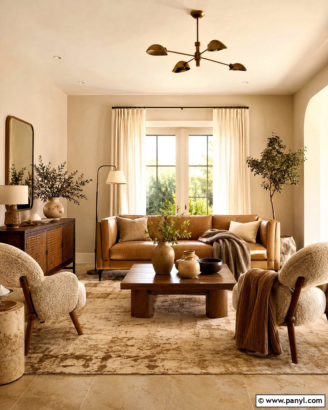 Tonal Light Brown Living Room - 20 light brown living room ideas