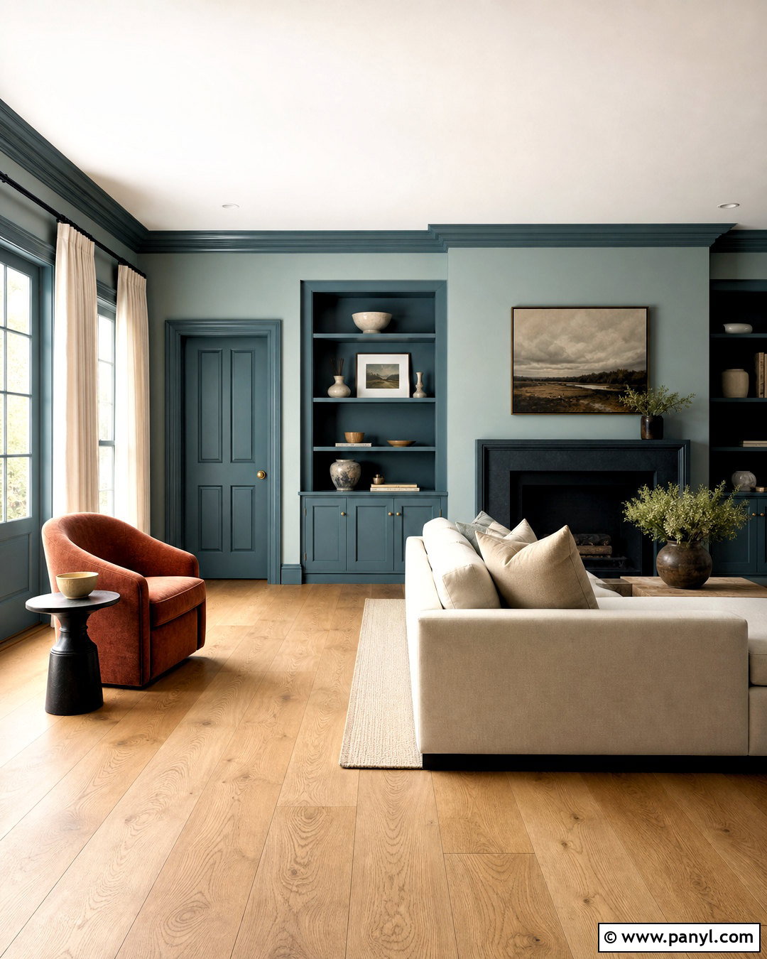 Tonal Trim Living Room Paint - 20 latest paint trends