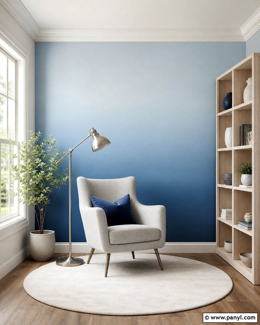 Tonal Two Color Ombre Wall - 20 Painting Two Colors On One Wall Ideas