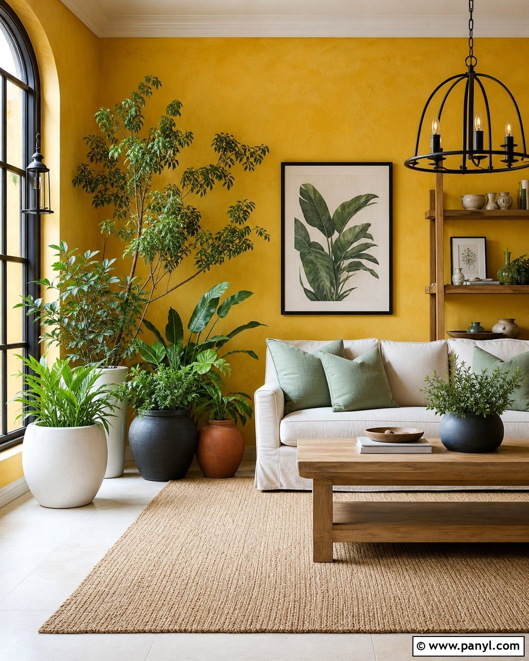 Tone Down Yellow Walls With Green Plants - 20 How To Tone Down Yellow Walls