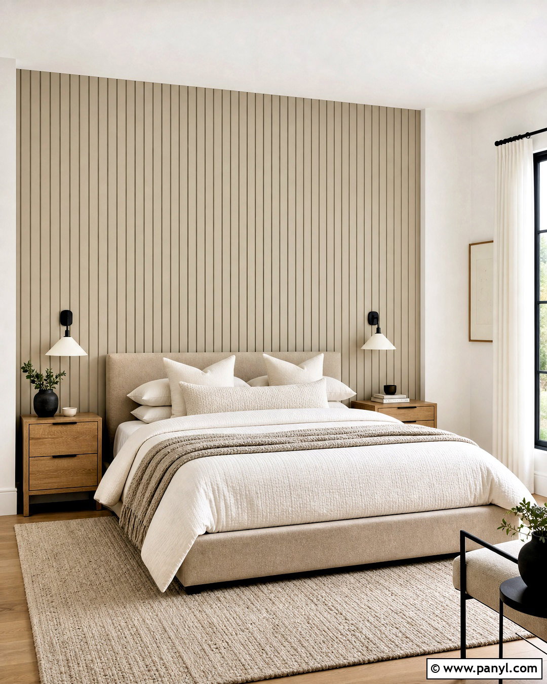 Tone-On-Tone Accent Wall - 20 minimalist accent wall ideas