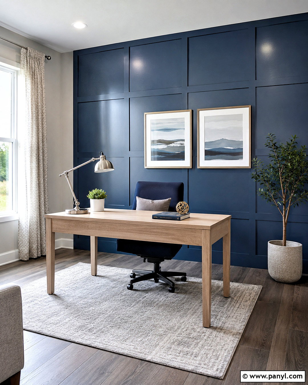 Tone-on-Tone Gloss Accent Wall - 20 diy accent wall ideas painted ideas