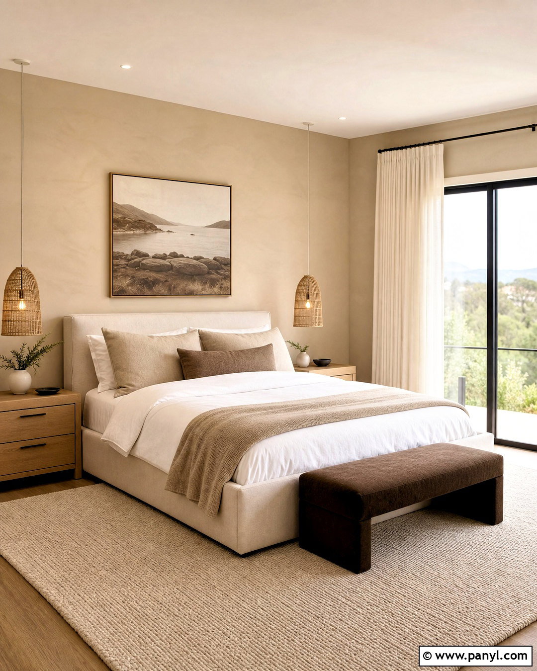Touch of Sand Bedroom With Layered Neutrals - 20 touch of sand sherwin williams ideas