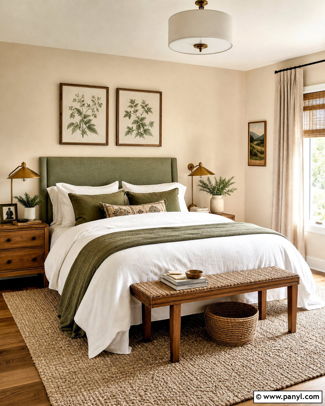 Touch of Sand Bedroom With Sage Green - 20 touch of sand sherwin williams ideas